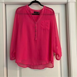 Apt. 9 Women's Vibrant Pink Blouse